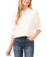 ფოტო #1 პროდუქტის Women's 3/4-Sleeve Collared Button Down Blouse