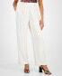 Фото #1 товара Women's Pleated Extended Tab Mid Rise Pants, Created for Macy's