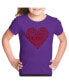 ფოტო #2 პროდუქტის Child Love Yourself - Girl's Word Art T-Shirt