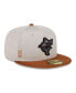 Фото #4 товара Men's Stone, Brown Miami Marlins 2024 Clubhouse 59FIFTY Fitted Hat