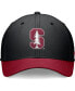 Фото #3 товара Men's Black/Cardinal Stanford Cardinal Rise Swoosh Flex Hat