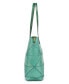 ფოტო #13 პროდუქტის Women's Genuine Leather Prism Tote Bag