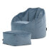 Sitzsack-Sessel Sirena mit Hocker