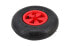 Фото #1 товара Колесо awtools для садовой тачки Пневматическая 300-миллиметровая пластиковая шина обод 2-ypited красная шина