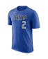 Фото #3 товара Men's Kyrie Irving Blue Dallas Mavericks Icon Name and Number T-shirt