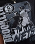 Фото #2 товара New Era Brooklyn Nets graphic front t-shirt in black