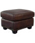 Arther 26" Leather Traditional Ottoman