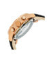 ფოტო #3 პროდუქტის Automatic Rose Gold & Black Leather Watches 44mm