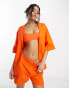 Фото #1 товара Public Desire x Paris Artiste – Hemd in leuchtendem Orange, Kombiteil