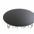 Вспомогательный стол DKD Home Decor Чёрный Металл Стеклянный Позолоченный (70 x 70 x 60 cm)