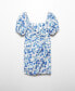 ფოტო #5 პროდუქტის Women's Balloon Sleeves Printed Dress