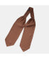 Фото #6 товара Men's Pagani - Silk Ascot Cravat Tie for Men - Cognac