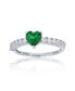 Фото #1 товара Кольцо Macy's Heart CZ RGRWPSS Rhodium Plated