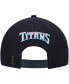 Фото #5 товара Men's Navy Tennessee Titans Script Wordmark Snapback Hat