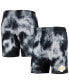 ფოტო #1 პროდუქტის Men's Black Los Angeles Lakers Fleece Tie-Dye Shorts