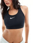 Фото #1 товара Nike Training Swoosh medium support sports bra in black