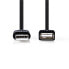 Фото #4 товара Nedis CCGP60010BK02 - 0.2 m - USB A - USB A - USB 2.0 - 480 Mbit/s - Black