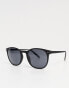 Фото #4 товара ASOS DESIGN retro round sunglasses with smoke lens in matte black