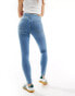 Фото #2 товара Vero Moda skinny jean with high waist in light blue