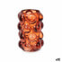 Фото #1 товара Подсвечник микросферы Оранжевый Стеклянный 8,4 x 12,5 x 8,4 cm (12 штук)