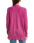 Forte Cashmere Rib Detail Cashmere Cardigan Women's Pink Xs