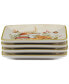 Woodland Critters Canape Plates, Set of 4