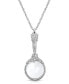 2028 silver-tone Magnifying Glass Pendant 30” Necklace