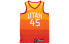 Фото #1 товара Майка баскетбольная Nike NBA SW 19-20 Utah Jazz Mitchell 45 Orange (мужская)