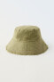 True neutrals bucket hat with fringe