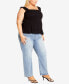 Фото #6 товара Plus Size Cece Fit-n-Flare Top