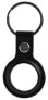 Deltaco Apple AirTag case keychain vegan leather black