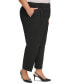 Фото #3 товара Plus Size Pleat-Front Cropped Ankle Pants