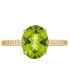 Peridot (2-3/4 ct. t.w.) & Diamond (1/20 ct. t.w.) Ring in 14k Gold