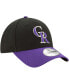 Фото #3 товара Men's Black, Purple Colorado Rockies Alternate The League 9FORTY Adjustable Hat