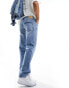 Фото #3 товара ONLY & SONS straight fit jeans in mid blue wash