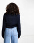 ASOS DESIGN Tall boxy crew neck jumper in navy