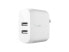 Фото #2 товара BELKIN WCD001dq1MWH White BOOST CHARGE Dual USB-A Wall Charger 24W + Lightning t