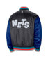 ფოტო #2 პროდუქტის Men's Charcoal Brooklyn Nets 2023/24 City Edition Courtside Premier Full-Snap Bomber Jacket