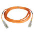 Фото #1 товара Tripp N520-30M-P Duplex Multimode 50/125 Fiber Plenum Rated Patch Cable (LC/LC) - 30M (100 ft.) - 30 m - 2x LC - 2x LC