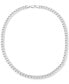 Фото #4 товара Men's Curb Chain Necklace in Sterling Silver