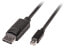 Фото #3 товара Lindy Mini DP to DP cable - black 3m - 3 m - Mini DisplayPort - DisplayPort - Male - Male - 2560 x 1600 pixels