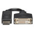 Фото #7 товара Tripp P134-000 DisplayPort to DVI-I Adapter Cable (M/F) - 6 in. (15.2 cm) - 0.15 m - Displayport - DVI-I - Male - Female - 1920 x 1200 pixels