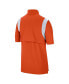 Фото #4 товара Men's Orange Clemson Tigers Coach Short Sleeve Quarter-Zip Jacket