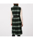 Women's Long Plaid Wool Vest