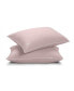 Down Alternative Pillow and Removable Pillow Protector, Standard/Queen Pink