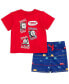 Фото #1 товара Boys Percy T-Shirt and Shorts Outfit Set Infant to Little Kid