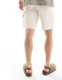 ADPT loose fit carpenter shorts in ecru