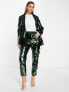 Фото #4 товара ASOS DESIGN sequin slim blazer in green