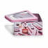 Storage Box Make-up Pink Tin 18 x 8,5 x 18 cm (18 Units)