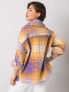 Фото #7 товара Женская теплая рубашка casual из твида с накладными карманами в клетку Factory Price